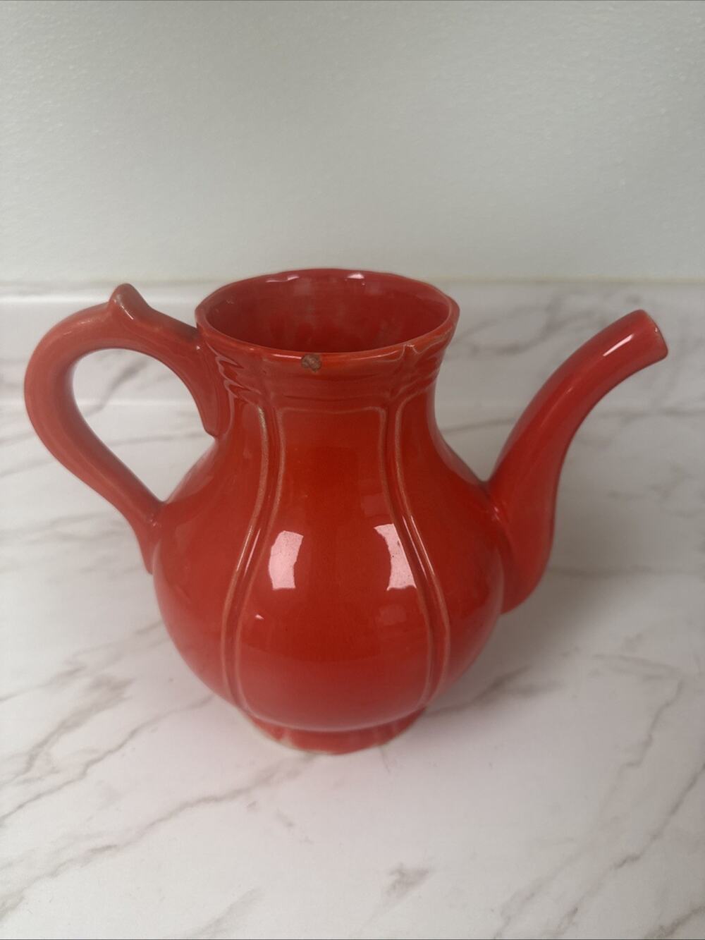 Henriot Quimper Red Teapot
